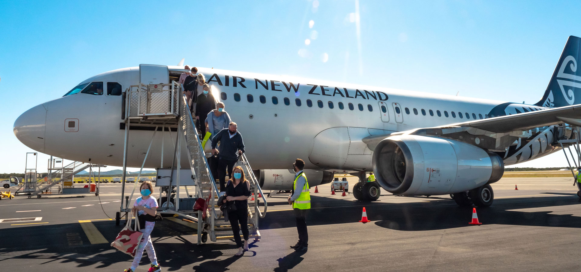 First international flight arrives on Sunshine Coast Airport’s new runway, as Air New Zealand launch year round service to Auckland