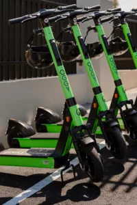 Row of Oggy Scooters